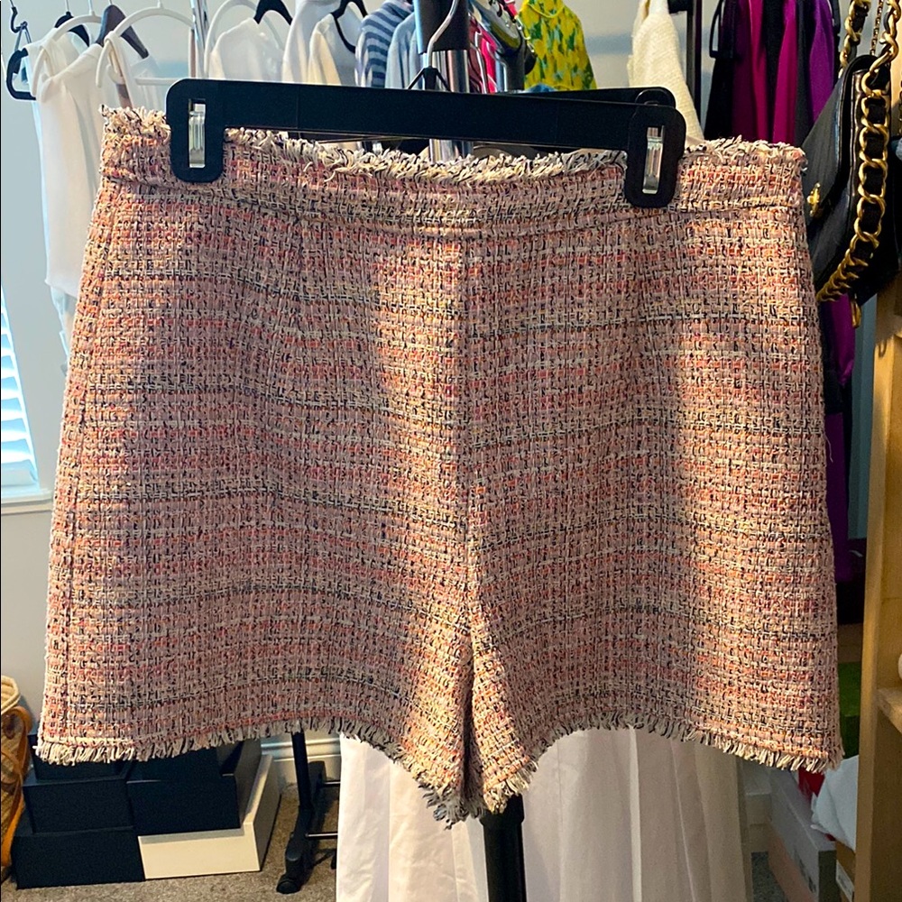 Cinq a Sept tweed shorts